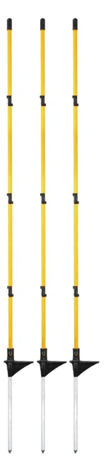 Glasfibersteg-i stolpar för bärbart staket: lättviktsstöd för flexibla höljen