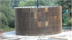 Glasfibernät för betongförstärkning